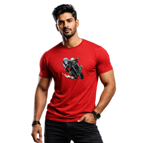 Rebel Rider Biker Graphic T-Shirt for Men and Kids(Boys)